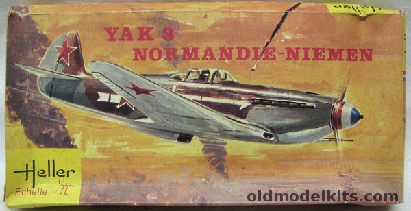 Heller 1/72 Yakovlev Yak-3 - Two USSR Aircraft - Normandie-Niemen French Squadron, L090 plastic model kit